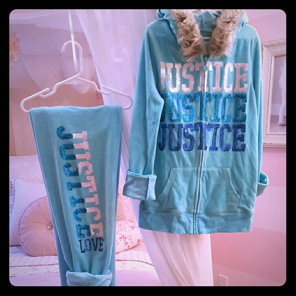 Justice sequin sweatsuit