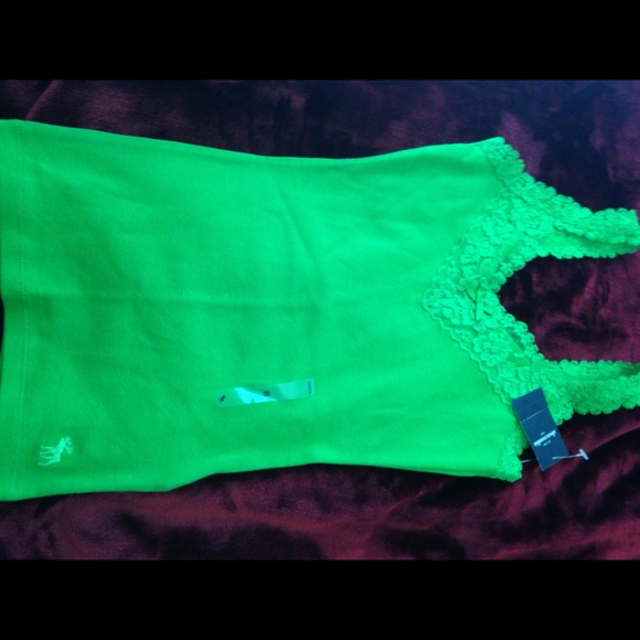Green Lace Tank Top