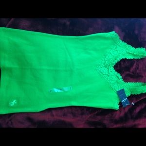 Green Lace Tank Top