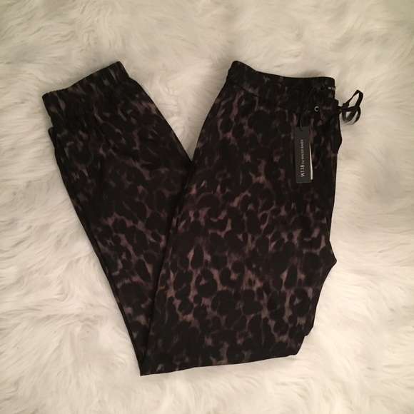 Leopard Drawstring Pants - Picture 2 of 4