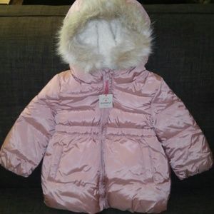 Baby Gap Puff coat, size "2 Years" in pale pink
