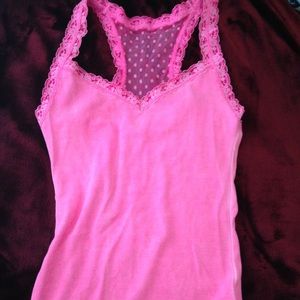 Pink Lace Tank