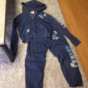 Navy blue sweat suit from PINK Victoria's Secret