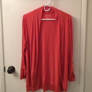 Maternity cardigan in lovely coral