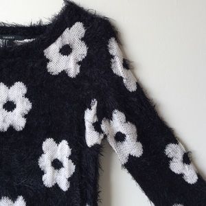 Fuzzy Daisy Sweater