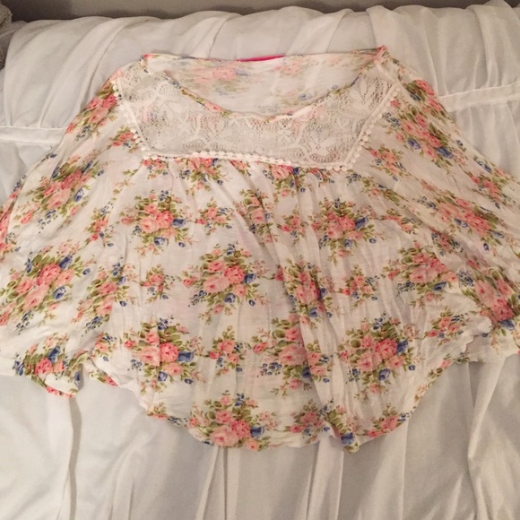 boho, flowey, floral crop top