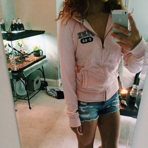 Victoria Secret PINK zip up hooded sweatshirt!