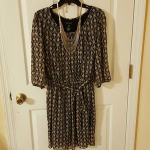 Black & Beigh Dress