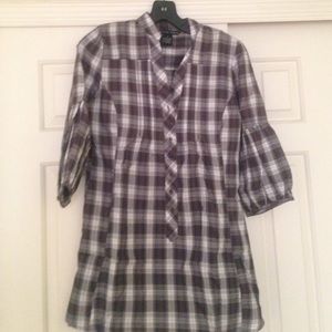 Grey plaid shirt