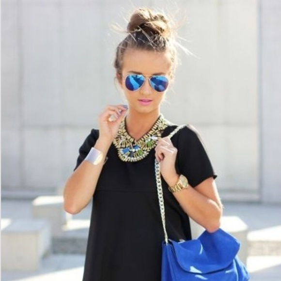 Jewelry - Sold!!Brand new. Blue mirrored aviator sunnies