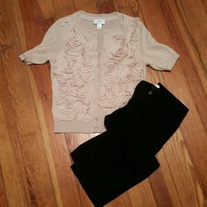 LOFT Rosette Sweater