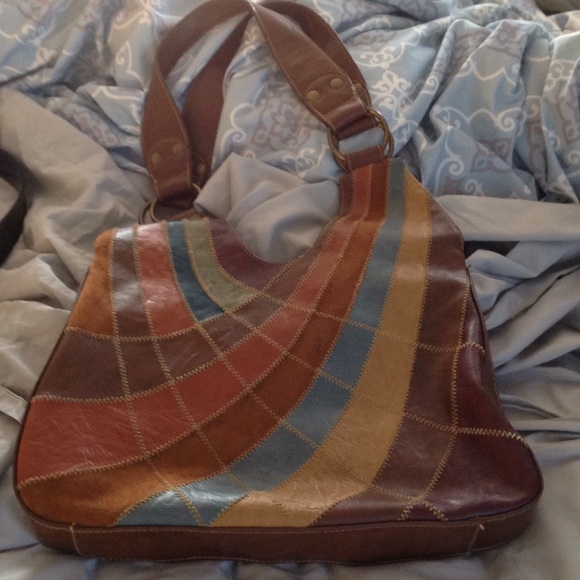 Hippie shoulder tote bag