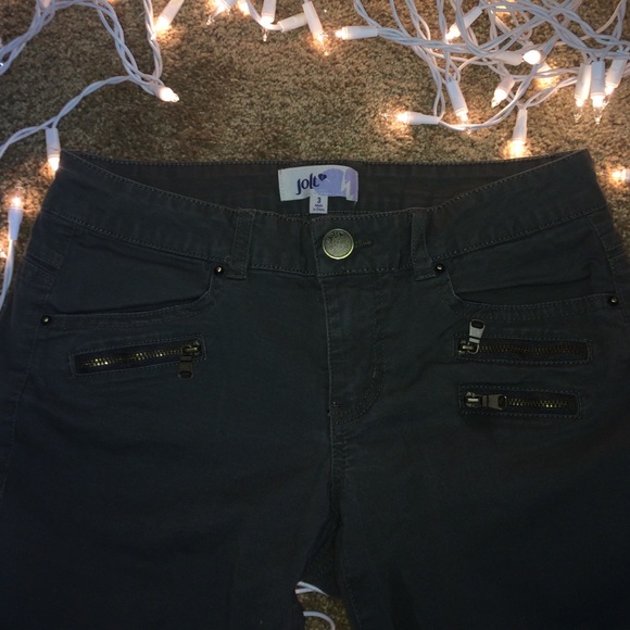 Green Olive skinny jeans