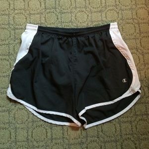Charcoal colored running shorts