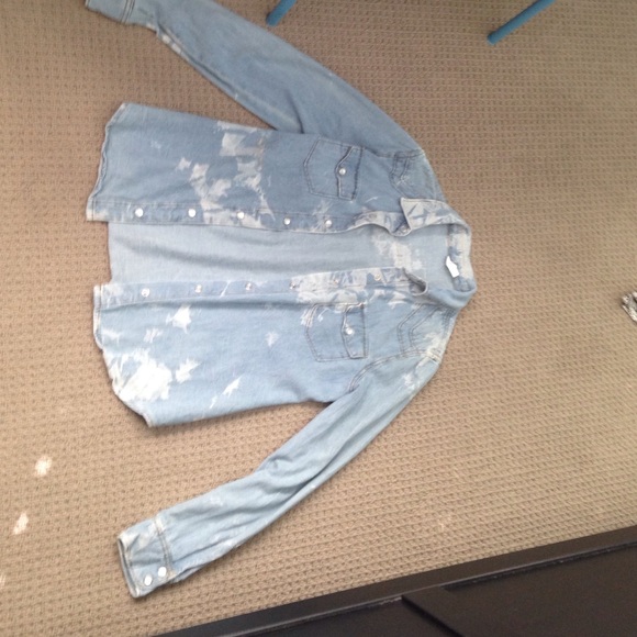 Jean acid washed flannel