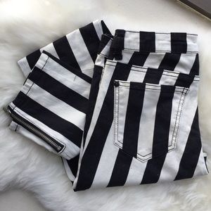 Black and White Skinny Pants