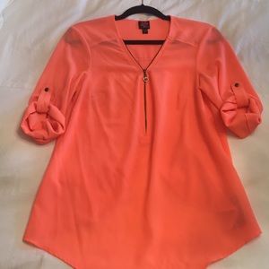 Orange blouse