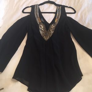 Cold shoulder blouse
