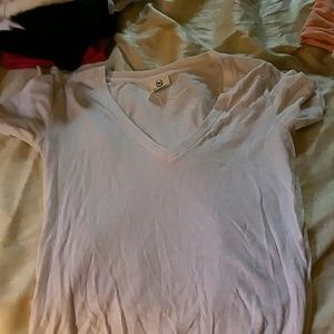White v-neck