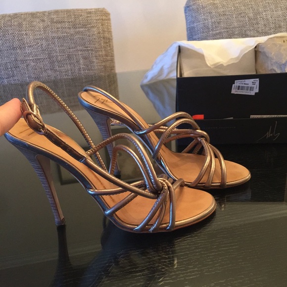 Giuseppe Zanotti Shoes - Giuseppe Zanotti Bronze Strappy Heels
