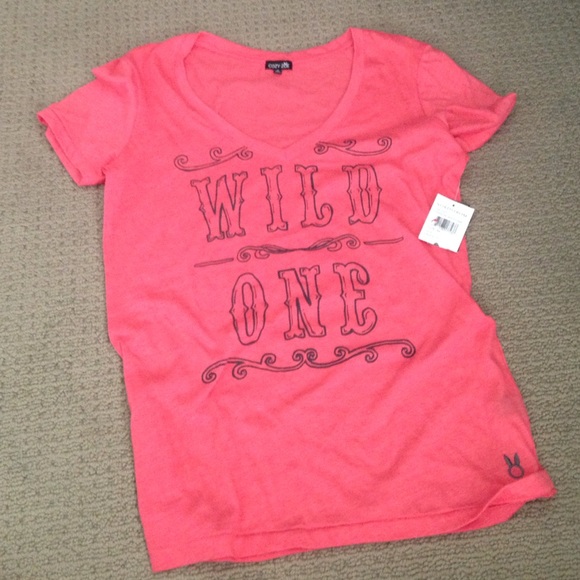 Pink wild one tee