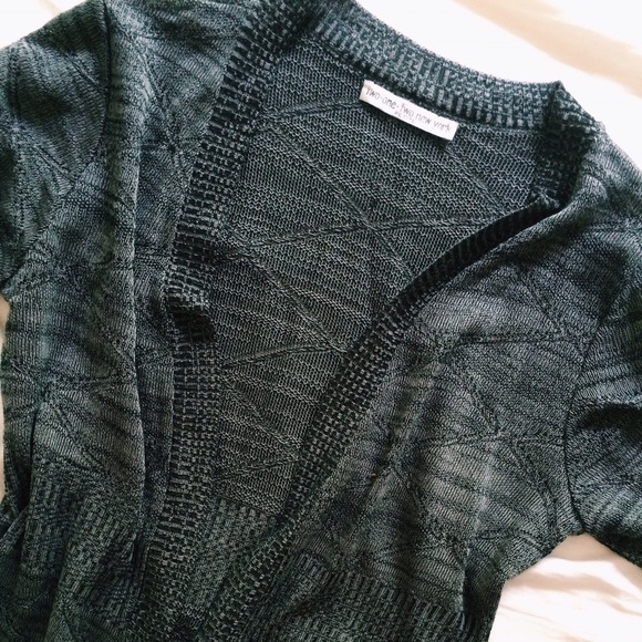 dark grey 3/4 sleeve cardigan!