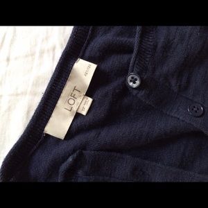navy blue LOFT 3/4 sleeve cardigan!