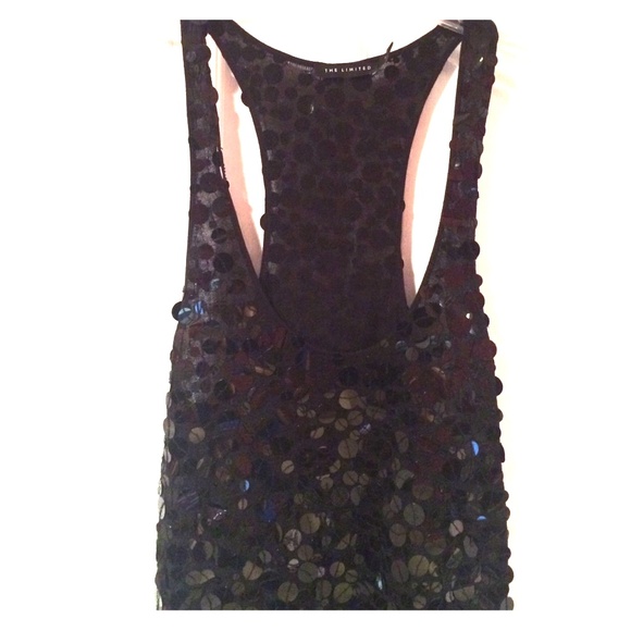 Black, sequined party dress