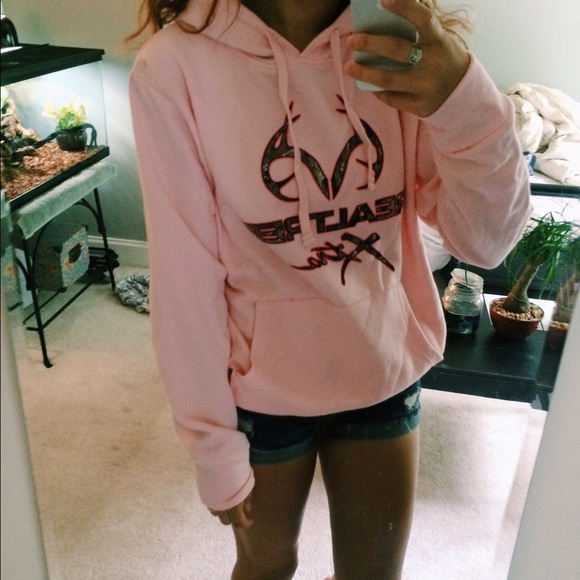 realtree pink and camo sweatshirt!