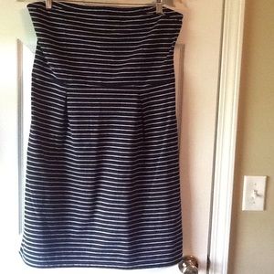 Old Navy strapless dress black white stripe. Large Old Navy strapless dress black white stripe. Large