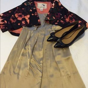 Banana Republic gold dress