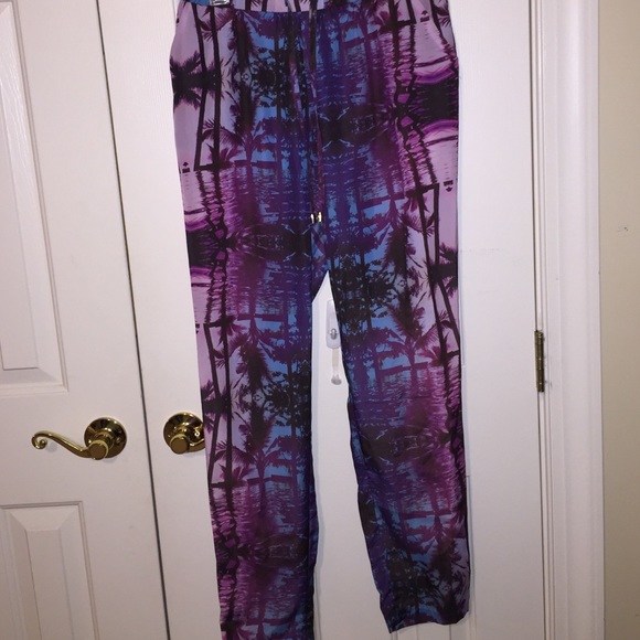 Tropical print pant