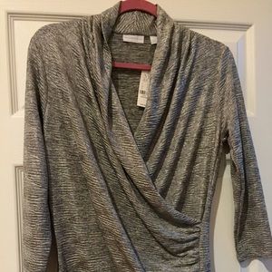 Metallic dressy top