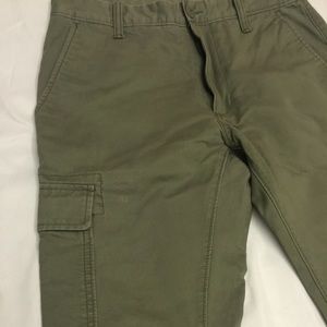 Green army style pants
