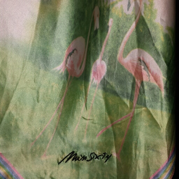 SOLD!!!Vintage 90's Miss Sixty silk skirt - Picture 2 of 4