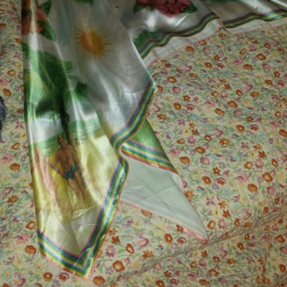 SOLD!!!Vintage 90's Miss Sixty silk skirt - Picture 3 of 4