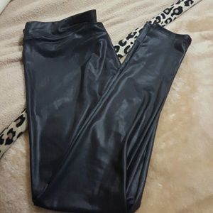 Pleather leggings