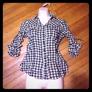 Lovely Black & White Love Culture Flannel Shirt