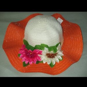 Orange Sunflower Hat