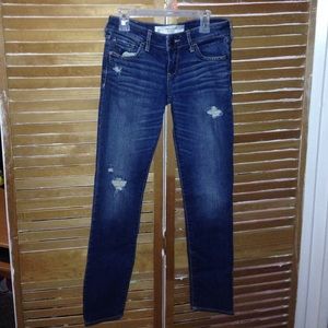 blue abercrombie &fitch denim jeans