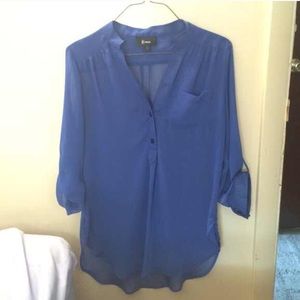 Royal blue blouse