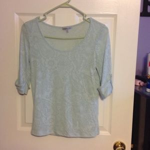 Teal top w/ bandana print