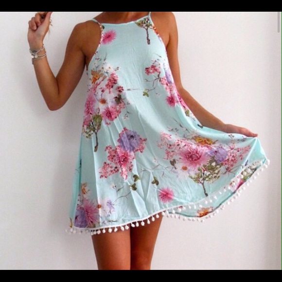 🚫SOLD🚫Blue floral print dress