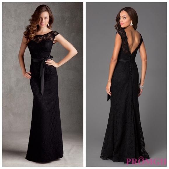 Mori Lee Black Lace Dress