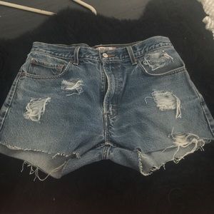 Distressed vintage Levi shorts