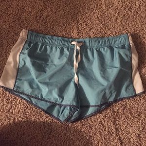 Pink draw string shorts