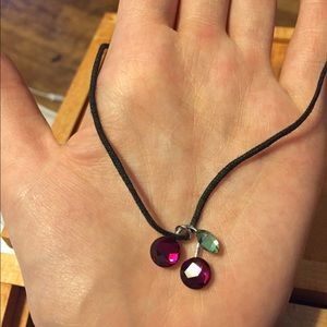 Gem cheery necklas