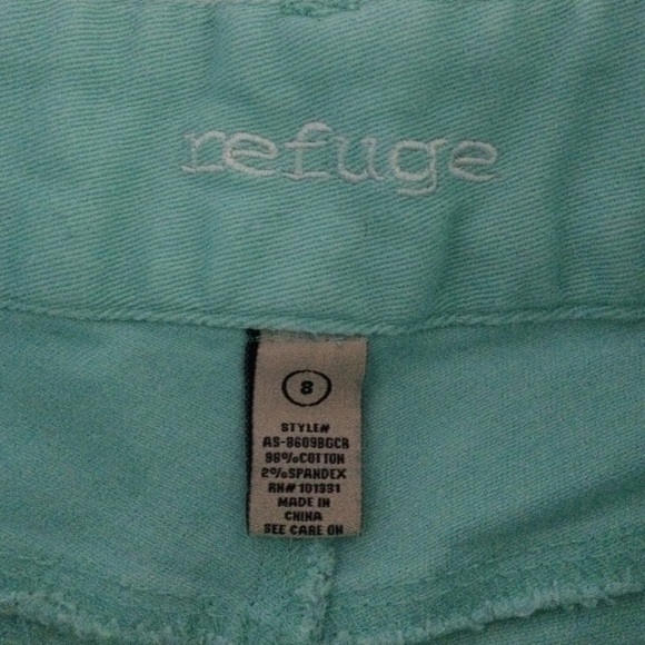 Blue Mid Rise Shorts - Picture 2 of 3