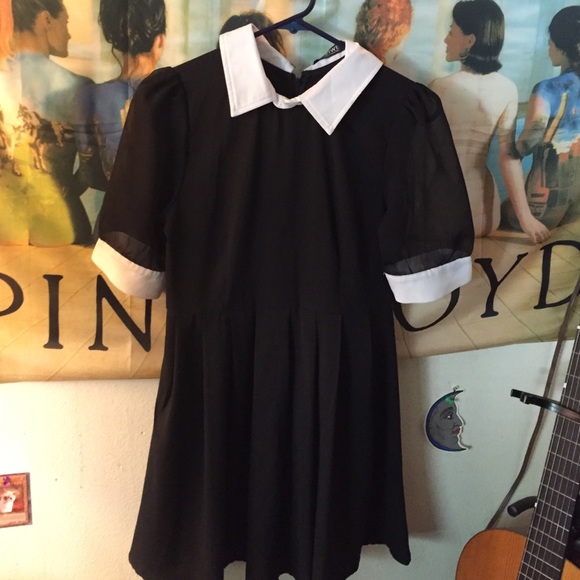 Collared Dress with pleats(Wednesday Addams )