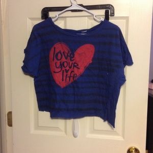 Loose crop top tshirt